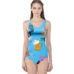 boy Emoji One Piece Swimsuit