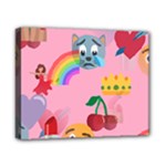 girly Emoji  Canvas 10  x 8  (Stretched)