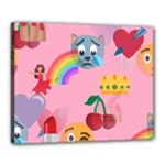 girly Emoji  Canvas 20  x 16  (Stretched)