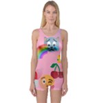 girly Emoji  One Piece Boyleg Swimsuit