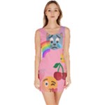 girly Emoji  Bodycon Dress