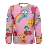 girly Emoji  Men s Long Sleeve T-shirt