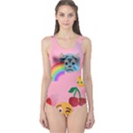 girly Emoji  One Piece Swimsuit