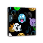 halloween Emoji  Mini Canvas 4  x 4  (Stretched)