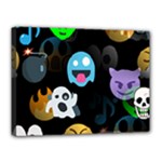 halloween Emoji  Canvas 16  x 12  (Stretched)