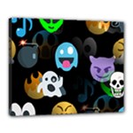 halloween Emoji  Canvas 20  x 16  (Stretched)