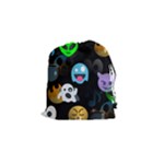 halloween Emoji  Drawstring Pouch (Small)