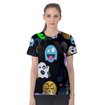 halloween Emoji  Women s Cotton Tee