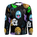 halloween Emoji  Men s Long Sleeve T-shirt