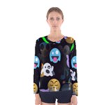 halloween Emoji  Women s Long Sleeve T-shirt