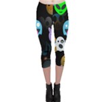 halloween Emoji  Capri Leggings 