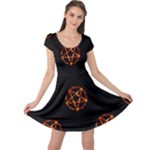 Pentagram Cap Sleeve Dress