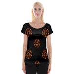 Pentagram Women s Cap Sleeve Top