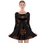 Pentagram Long Sleeve Skater Dress