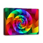 Psychedelic Rainbow Spiral Deluxe Canvas 16  x 12  (Stretched) 