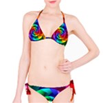 Psychedelic Rainbow Spiral Bikini Set