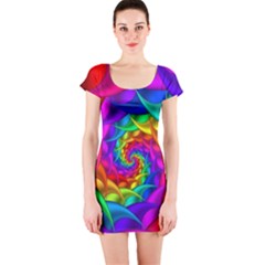 Short Sleeve Bodycon Dress Front