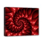 Red Glossy Fractal Spiral Canvas 10  x 8  (Stretched)