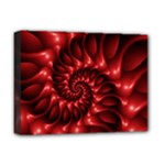 Red Glossy Fractal Spiral Deluxe Canvas 16  x 12  (Stretched) 