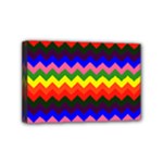 Rainbow Chevron Mini Canvas 6  x 4  (Stretched)