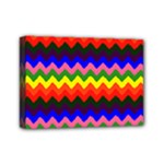 Rainbow Chevron Mini Canvas 7  x 5  (Stretched)