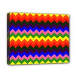 Rainbow Chevron Canvas 10  x 8  (Stretched)