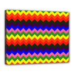 Rainbow Chevron Canvas 20  x 16  (Stretched)