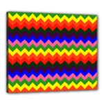 Rainbow Chevron Canvas 24  x 20  (Stretched)