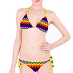 Rainbow Chevron Bikini Set