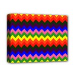 Rainbow Chevron Deluxe Canvas 14  x 11  (Stretched)