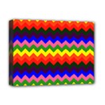 Rainbow Chevron Deluxe Canvas 16  x 12  (Stretched) 