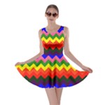 Rainbow Chevron Skater Dress