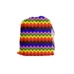 Rainbow Chevron Drawstring Pouch (Medium)