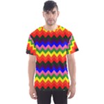 Rainbow Chevron Men s Sport Mesh Tee