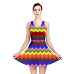 Rainbow Chevron Reversible Skater Dress