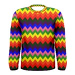 Rainbow Chevron Men s Long Sleeve T-shirt