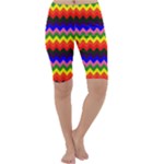 Rainbow Chevron Cropped Leggings 