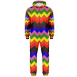 Rainbow Chevron Hooded Jumpsuit (Men)