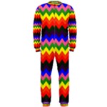 Rainbow Chevron OnePiece Jumpsuit (Men)