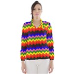 Rainbow Chevron Wind Breaker (Women)