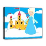 Elsa Frozen Canvas 14  x 11  (Stretched)