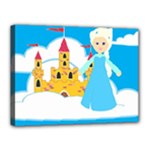 Elsa Frozen Canvas 16  x 12  (Stretched)