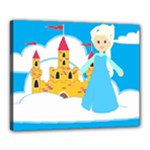 Elsa Frozen Canvas 20  x 16  (Stretched)