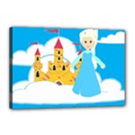 Elsa Frozen Canvas 18  x 12  (Stretched)