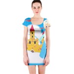 Elsa Frozen Short Sleeve Bodycon Dress