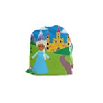 black Elsa Frozen Drawstring Pouch (Small)