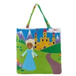 black Elsa Frozen Grocery Tote Bag