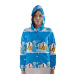 snow queen Hooded Wind Breaker (Women)	