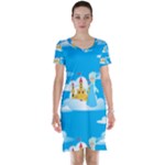 snow queen Short Sleeve Nightdress