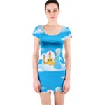 snow queen Short Sleeve Bodycon Dress